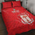 Custom Equatorial Guinea Football Quilt Bed Set Allez Nzalang Nacional - Red Version