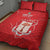 Custom Equatorial Guinea Football Quilt Bed Set Allez Nzalang Nacional - Red Version