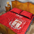 Custom Equatorial Guinea Football Quilt Bed Set Allez Nzalang Nacional - Red Version