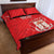 Custom Equatorial Guinea Football Quilt Bed Set Allez Nzalang Nacional - Red Version