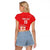 Custom Equatorial Guinea Football Raglan Cropped T Shirt Allez Nzalang Nacional - Red Version