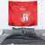 Custom Equatorial Guinea Football Tapestry Allez Nzalang Nacional - Red Version