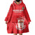 Custom Equatorial Guinea Football Wearable Blanket Hoodie Allez Nzalang Nacional - Red Version