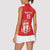 Custom Equatorial Guinea Football Women Sleeveless Polo Shirt Allez Nzalang Nacional - Red Version