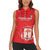 Custom Equatorial Guinea Football Women Sleeveless Polo Shirt Allez Nzalang Nacional - Red Version