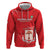 Custom Equatorial Guinea Football Zip Hoodie Allez Nzalang Nacional - Red Version