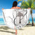 Custom Equatorial Guinea Football Beach Blanket Allez Nzalang Nacional - White Version