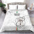 Custom Equatorial Guinea Football Bedding Set Allez Nzalang Nacional - White Version