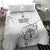 Custom Equatorial Guinea Football Bedding Set Allez Nzalang Nacional - White Version