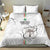 Custom Equatorial Guinea Football Bedding Set Allez Nzalang Nacional - White Version