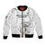 Custom Equatorial Guinea Football Bomber Jacket Allez Nzalang Nacional - White Version