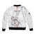 Custom Equatorial Guinea Football Bomber Jacket Allez Nzalang Nacional - White Version