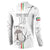 Custom Equatorial Guinea Football Button Sweatshirt Allez Nzalang Nacional - White Version