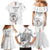 Custom Equatorial Guinea Football Family Matching Mermaid Dress and Hawaiian Shirt Allez Nzalang Nacional - White Version