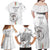 Custom Equatorial Guinea Football Family Matching Off Shoulder Maxi Dress and Hawaiian Shirt Allez Nzalang Nacional - White Version