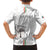 Custom Equatorial Guinea Football Family Matching Off Shoulder Short Dress and Hawaiian Shirt Allez Nzalang Nacional - White Version