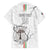 Custom Equatorial Guinea Football Family Matching Puletasi and Hawaiian Shirt Allez Nzalang Nacional - White Version