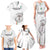 Custom Equatorial Guinea Football Family Matching Tank Maxi Dress and Hawaiian Shirt Allez Nzalang Nacional - White Version