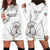 Custom Equatorial Guinea Football Hoodie Dress Allez Nzalang Nacional - White Version