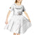 Custom Equatorial Guinea Football Kid Short Sleeve Dress Allez Nzalang Nacional - White Version