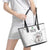 Custom Equatorial Guinea Football Leather Tote Bag Allez Nzalang Nacional - White Version