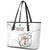 Custom Equatorial Guinea Football Leather Tote Bag Allez Nzalang Nacional - White Version