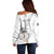 Custom Equatorial Guinea Football Off Shoulder Sweater Allez Nzalang Nacional - White Version