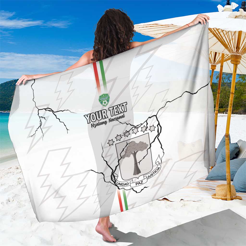 Custom Equatorial Guinea Football Sarong Allez Nzalang Nacional - White Version