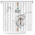 Custom Equatorial Guinea Football Shower Curtain Allez Nzalang Nacional - White Version