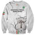 Custom Equatorial Guinea Football Sweatshirt Allez Nzalang Nacional - White Version