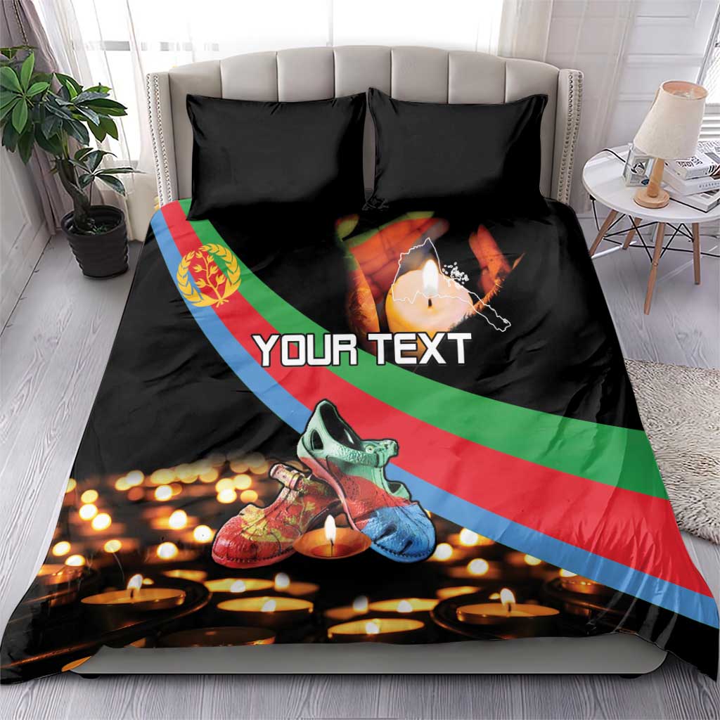Personalized Eritrea Martyrs Day Bedding Set Candlelight Vigil Shida Shoes