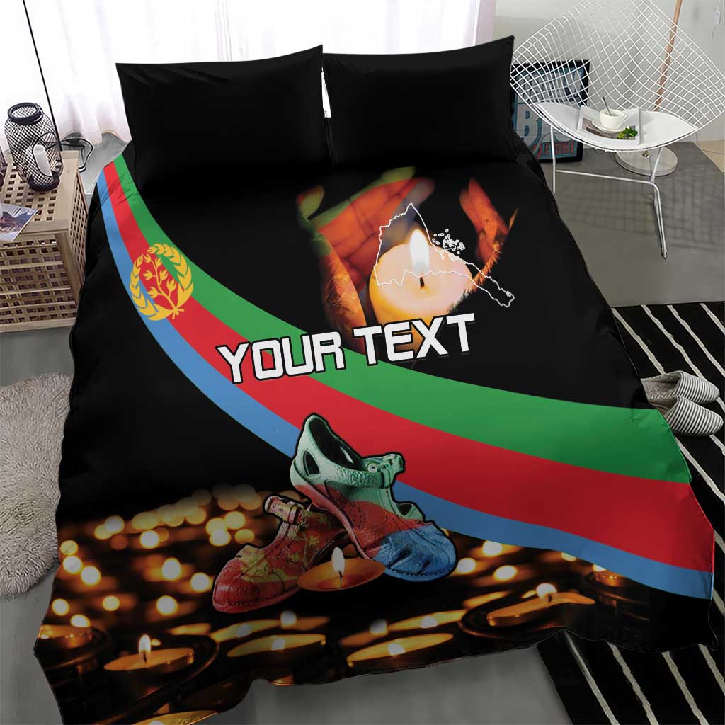 Personalized Eritrea Martyrs Day Bedding Set Candlelight Vigil Shida Shoes