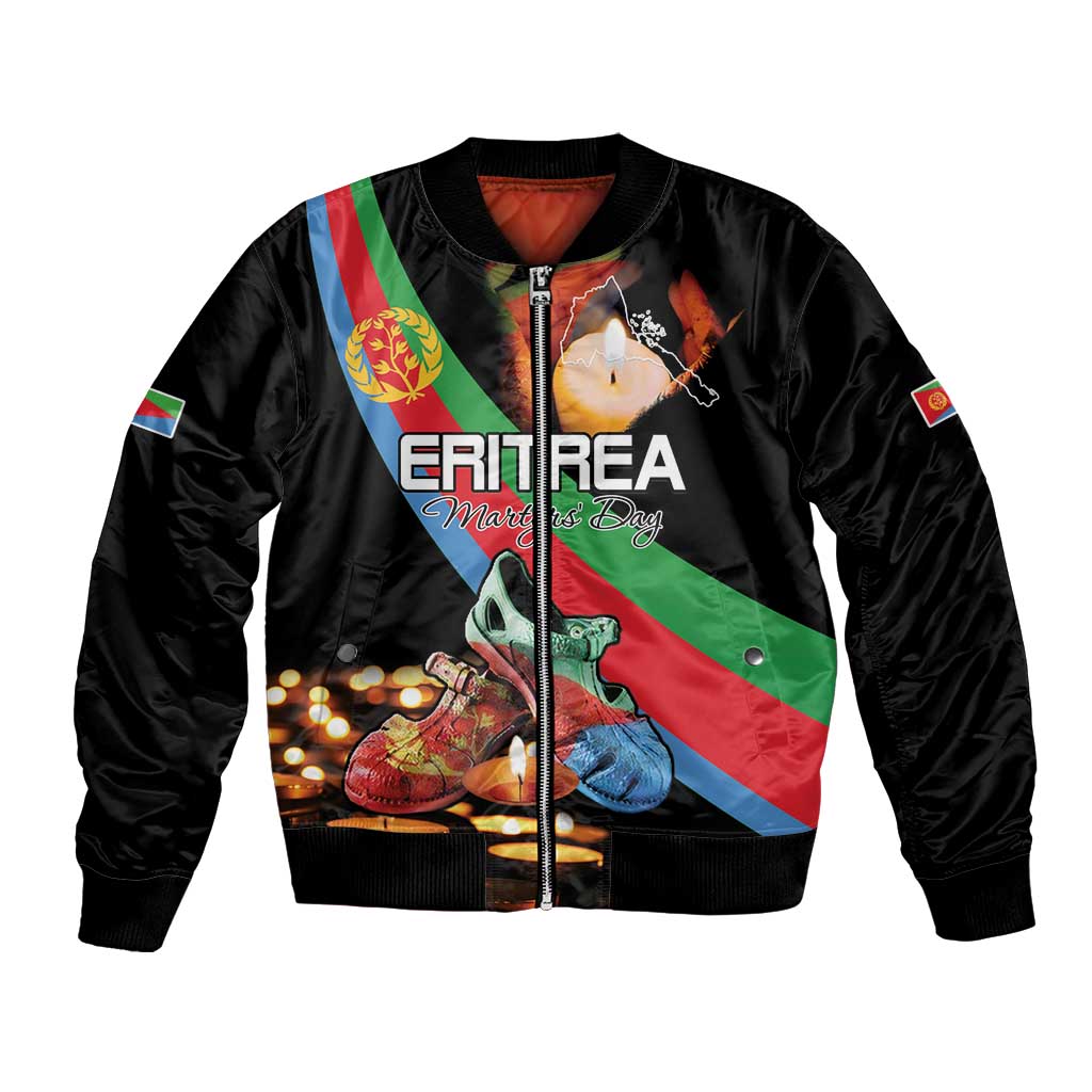 Personalized Eritrea Martyrs Day Bomber Jacket Candlelight Vigil Shida Shoes