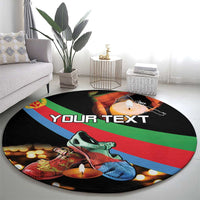 Personalized Eritrea Martyrs Day Round Carpet Candlelight Vigil Shida Shoes