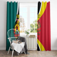 Personalized Mozambique Window Curtain 50 Years Anniversary Independence Day