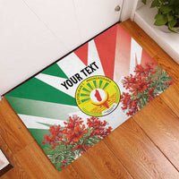 Personalized Madagasikara Rubber Doormat Seal With Poinciana