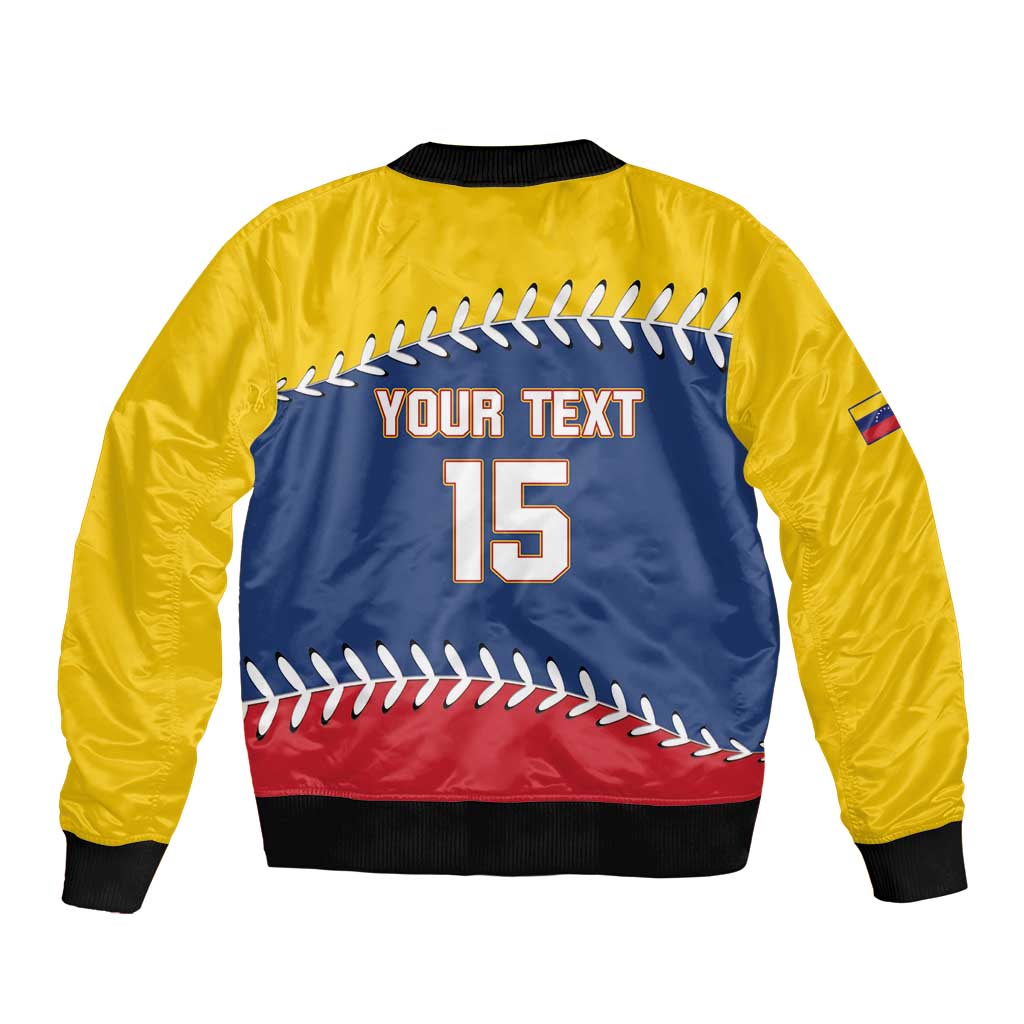 Custom Venezuela Baseball Champions Bomber Jacket Vinotinto Glory 2026