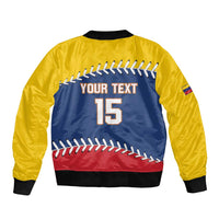Custom Venezuela Baseball Champions Bomber Jacket Vinotinto Glory 2026