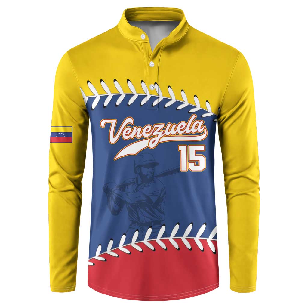 Custom Venezuela Baseball Champions Button Sweatshirt Vinotinto Glory 2026