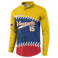 Custom Venezuela Baseball Champions Button Sweatshirt Vinotinto Glory 2026