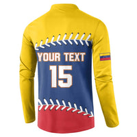 Custom Venezuela Baseball Champions Button Sweatshirt Vinotinto Glory 2026
