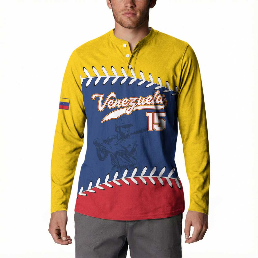 Custom Venezuela Baseball Champions Button Sweatshirt Vinotinto Glory 2026