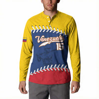 Custom Venezuela Baseball Champions Button Sweatshirt Vinotinto Glory 2026