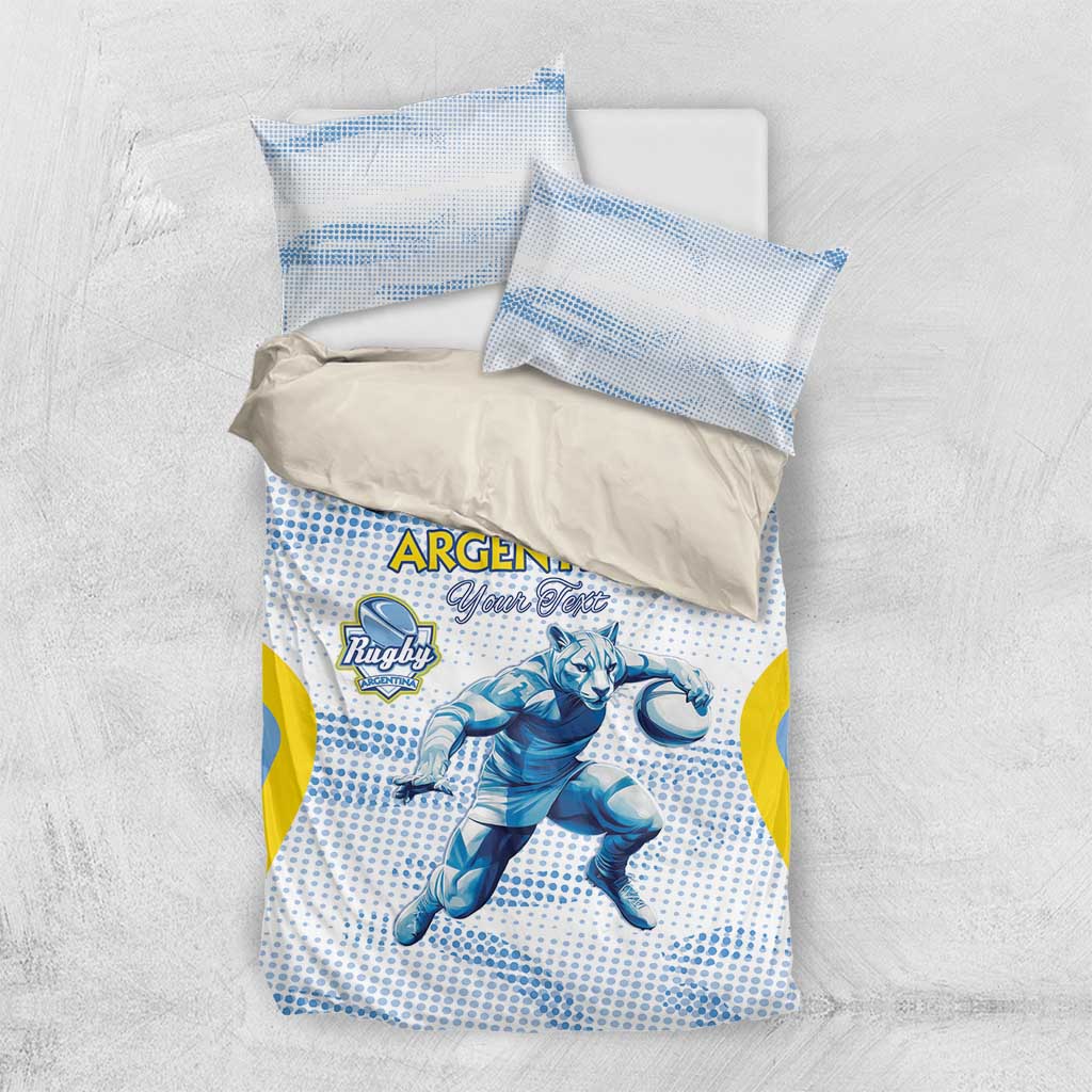 Argentina Rugby Custom Bedding Set Pumas Mascot - Sporty Style