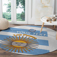 Argentina Rugby Custom Round Carpet Go Los Pumas