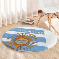 Argentina Rugby Custom Round Carpet Go Los Pumas