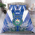 El Salvador Bedding Set Turquoise-Browed Motmot With Coat Of Arms - Wonder Print Shop