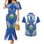 El Salvador Couples Matching Mermaid Dress and Hawaiian Shirt Turquoise-Browed Motmot With Coat Of Arms - Wonder Print Shop