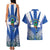 El Salvador Couples Matching Tank Maxi Dress and Hawaiian Shirt Turquoise-Browed Motmot With Coat Of Arms - Wonder Print Shop