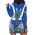 El Salvador Hoodie Dress Turquoise-Browed Motmot With Coat Of Arms - Wonder Print Shop